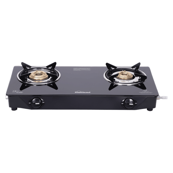 Buy Sunflame Venza Toughened Glass Top 2 Burner Manual Gas Stove